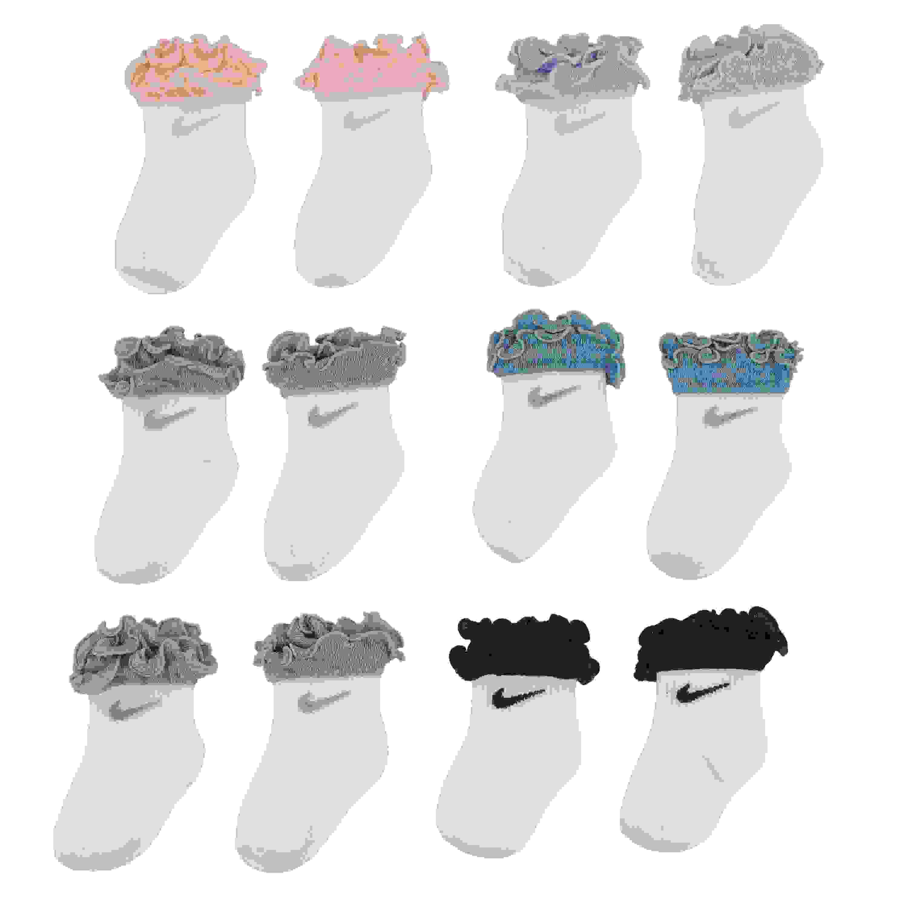 Nike Ruffle Infant Kids' Socks-6PK